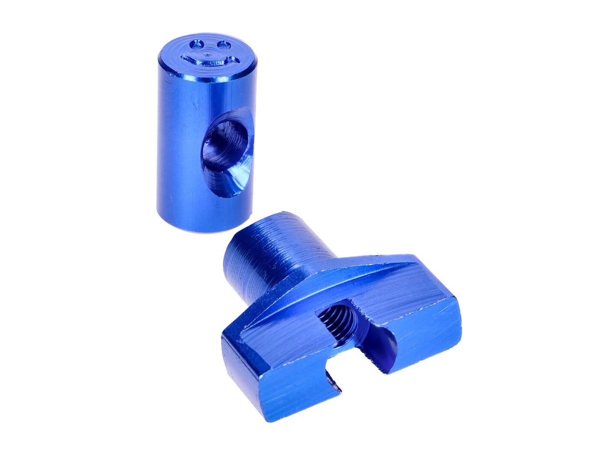 kit de rÃ©glage du cÃ¢ble de frein aluminium bleu - universel