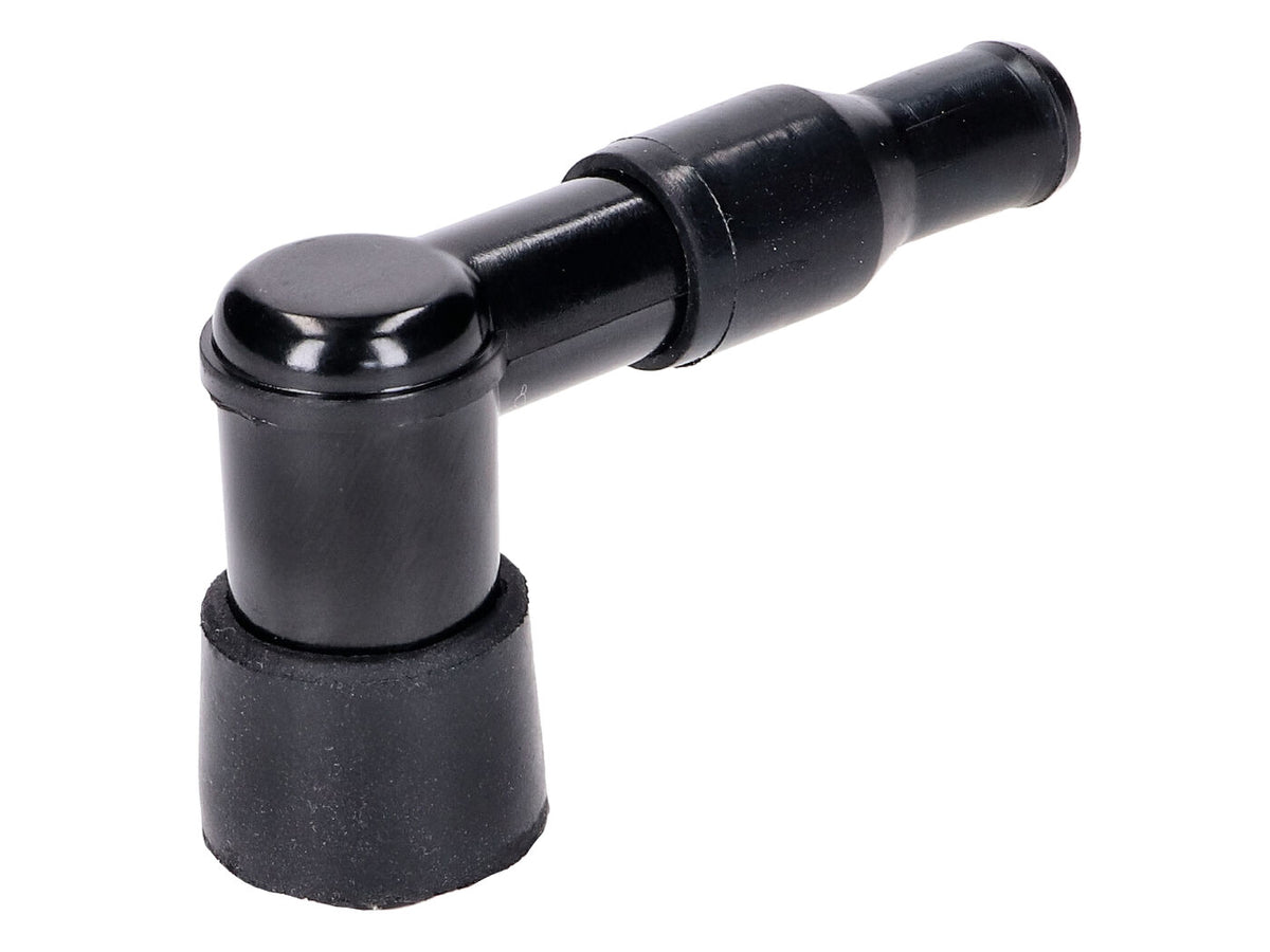 Antiparasite de bougie dÃÂ´allumage 90Â° de long, noir