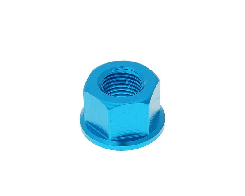 Axe de roue en aluminium anodisÃ© bleu - M12x1,75