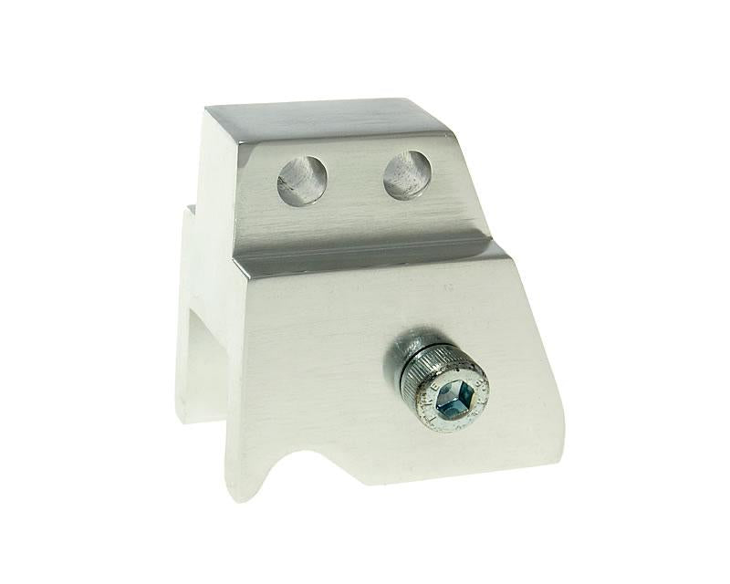 Rehausse dÃÂ´amortisseur CNC 2 trous argent pour Minarelli