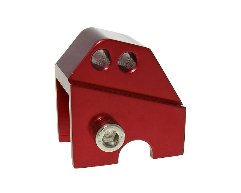 Rehausse dÃÂ´amortisseur CNC 2 trous rouge pour Piaggio