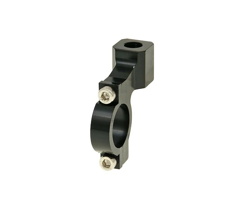 Monture miroir CNC 22mm / M10 filetage Ã  gauche - noir
