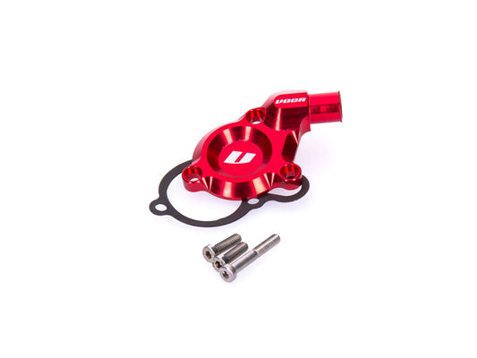 Pompe à eau de couverture VOCA CNC rouge pour Derbi D50B
