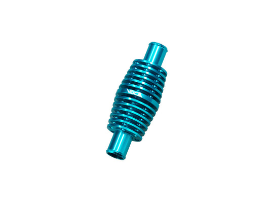 Refroidisseur instantané VOCA aluminium turquoise (40x106) 17mm raccord de tuyau