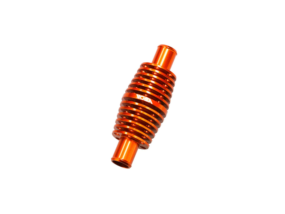 Refroidisseur instantané VOCA aluminium orange (40x106) 17mm raccord de tuyau