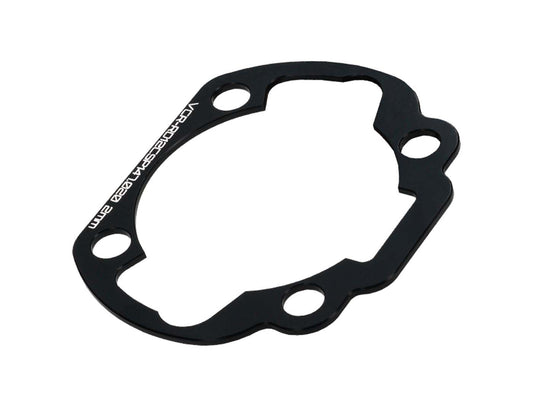 Spacer / plaque dÂ´écartement pied de cylindre Voca CNC 50ccm 2mm pour Derbi