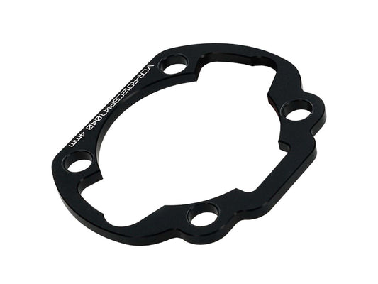Spacer / plaque dÂ´écartement pied de cylindre Voca CNC 50ccm 4mm pour Derbi