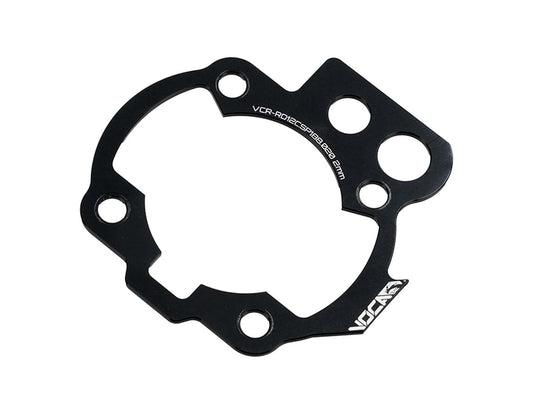 Spacer / plaque dÂ´écartement pied de cylindre Voca CNC 50ccm 2mm pour Minarelli AM6