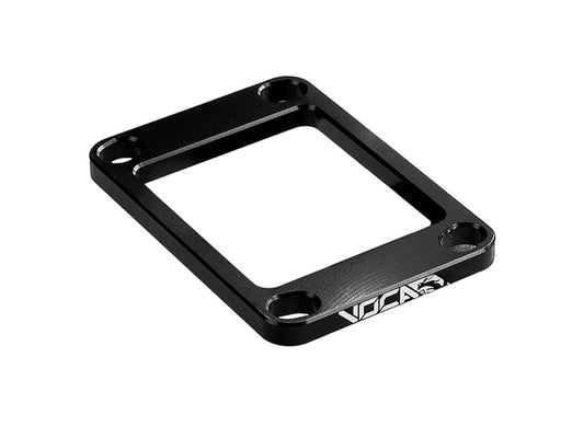 Spacer / plaque dÂ´écartement bloc membrane Voca CNC 5mm noir pour Derbi AM6 50