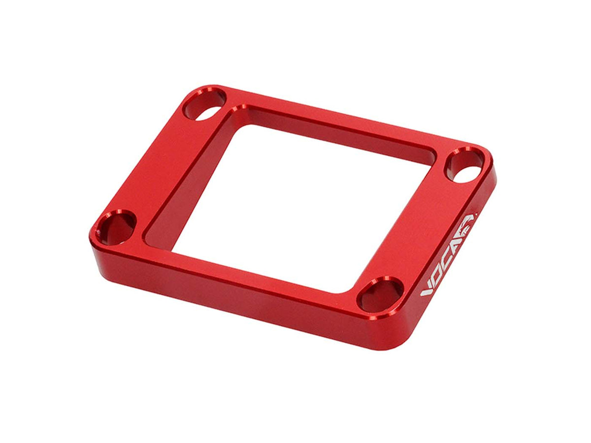 Spacer / plaque dÂ´écartement bloc membrane Voca CNC 5° 5mm rouge pour Derbi AM6 50