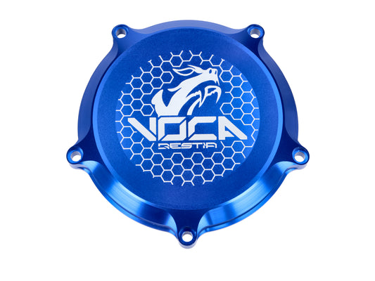 Couvercle dÂ´embrayage Voca CNC bleu pour Minarelli AM6