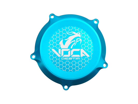 Couvercle dÂ´embrayage Voca CNC turquoise pour Minarelli AM6