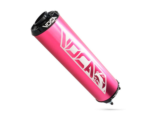 Silencieux arrière VOCA alu rose - embout CNC noir