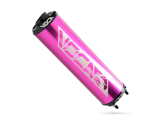 Silencieux arrière VOCA alu violet - embout CNC noir