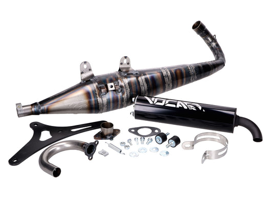 Pot dÂ´échappement VOCA Corse noir pour Aprilia, Gilera, Italjet, Piaggio 125, 150 2T