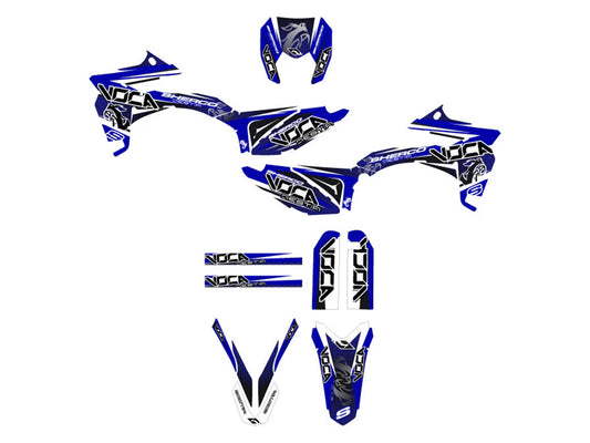 Kit déco / stickers Voca Bestia bleu pour Sherco 50