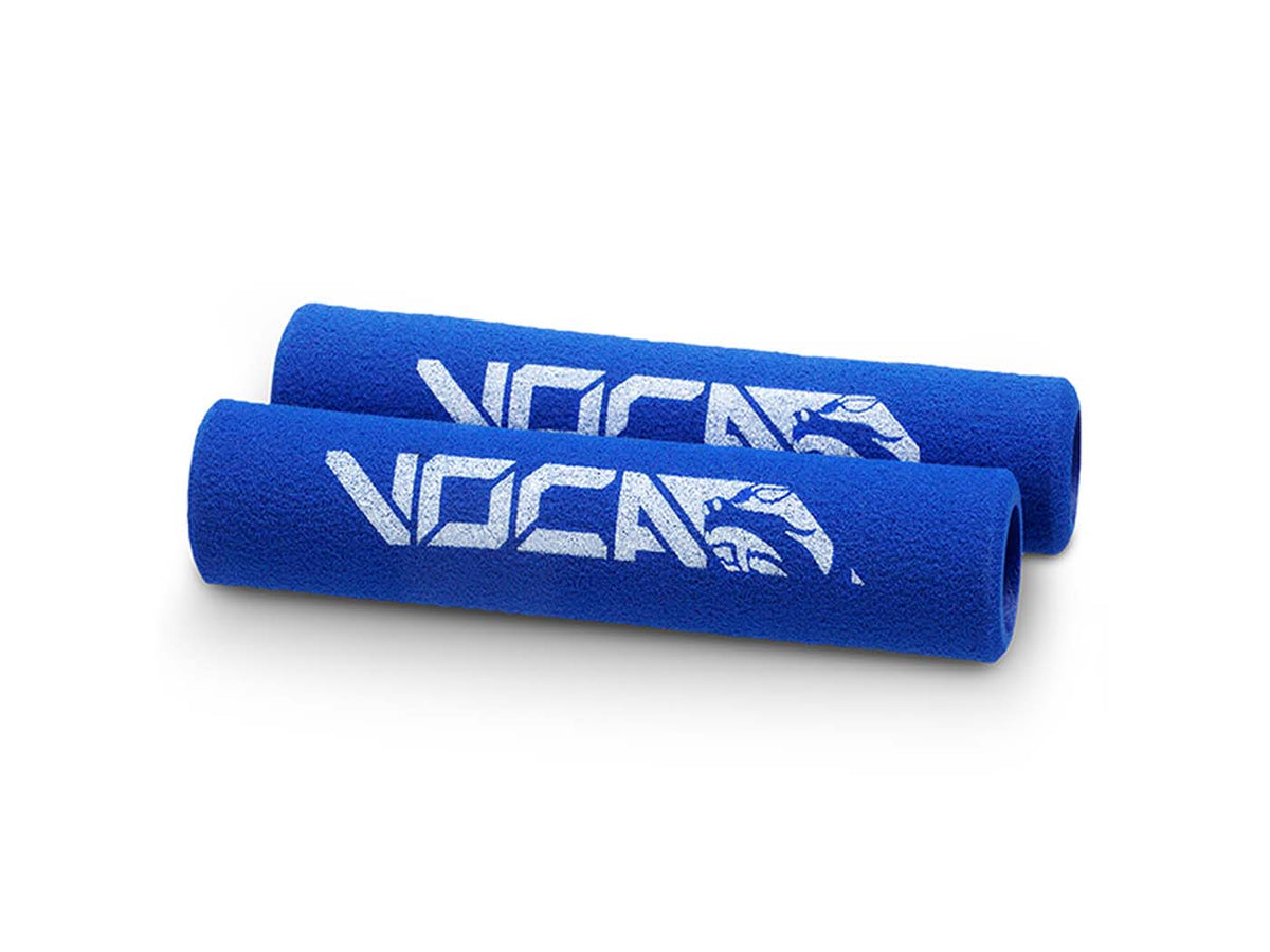 Revêtement de levier de frein VOCA Racing caoutchouc mousse bleu - 2 pièces