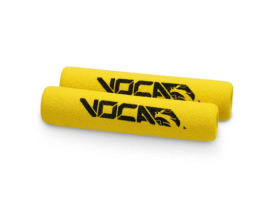 Revêtement pour levier de frein VOCA Racing en caoutchouc mousse jaune - 2 pièces