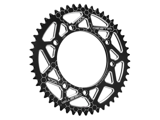 Pignon Voca CNC 50 dents 420 noir pour Derbi Senda SM, DRD