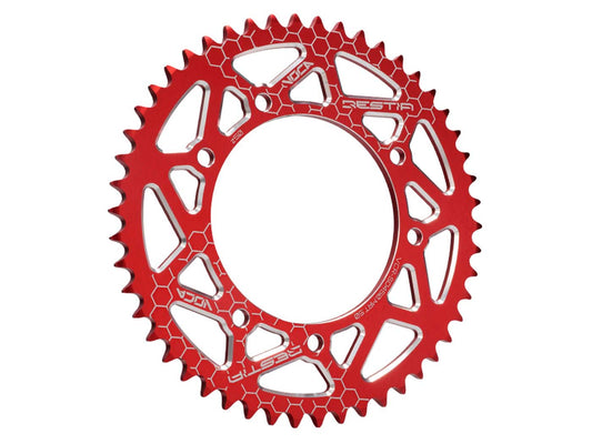 Pignon Voca CNC 50 dents 420 rouge pour Derbi Senda SM, DRD