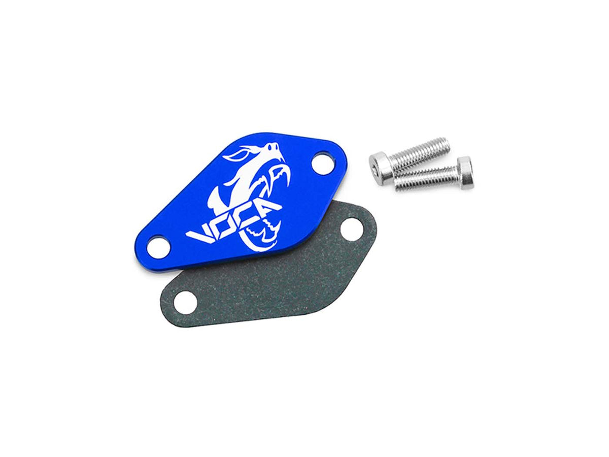 Cache pompe à huile VOCA Style bleu pour Minarelli AM6, Derbi EBE, EBS, D50B