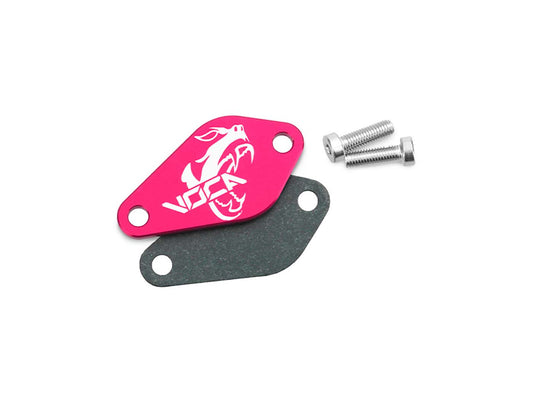Cache pompe à huile VOCA Style rose pour Minarelli AM6, Derbi EBE, EBS, D50B
