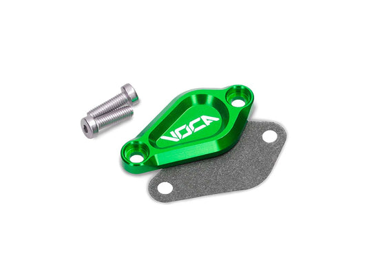 Cache pompe à huile VOCA EVO vert pour Minarelli AM6, Derbi EBE, EBS, D50B