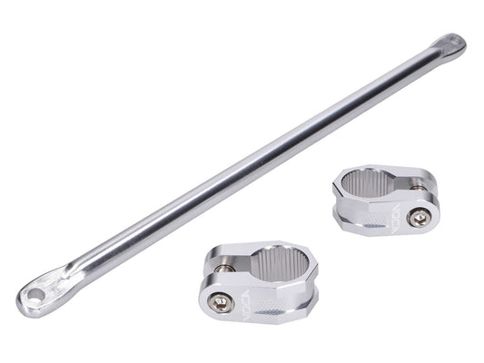 Pince de guidon avec support de guidon VOCA Racing CNC argenté