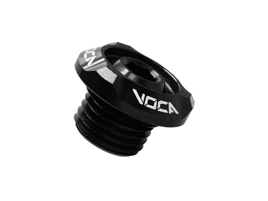 Bouchon de remplissage dÂ´huile Voca Racing M14x1,5mm noir pour Minarelli couché