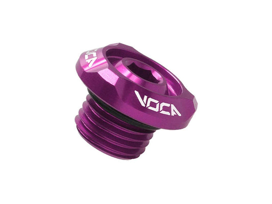 Bouchon de remplissage dÂ´huile Voca Racing M14x1,5mm violet pour Minarelli couché