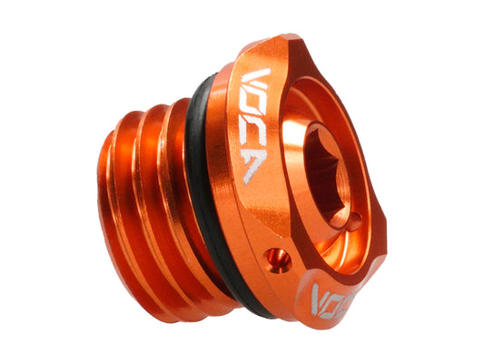 Bouchon de remplissage dÂ´huile VOCA V2 CNC orange pour Minarelli AM, Generic, KSR-Moto