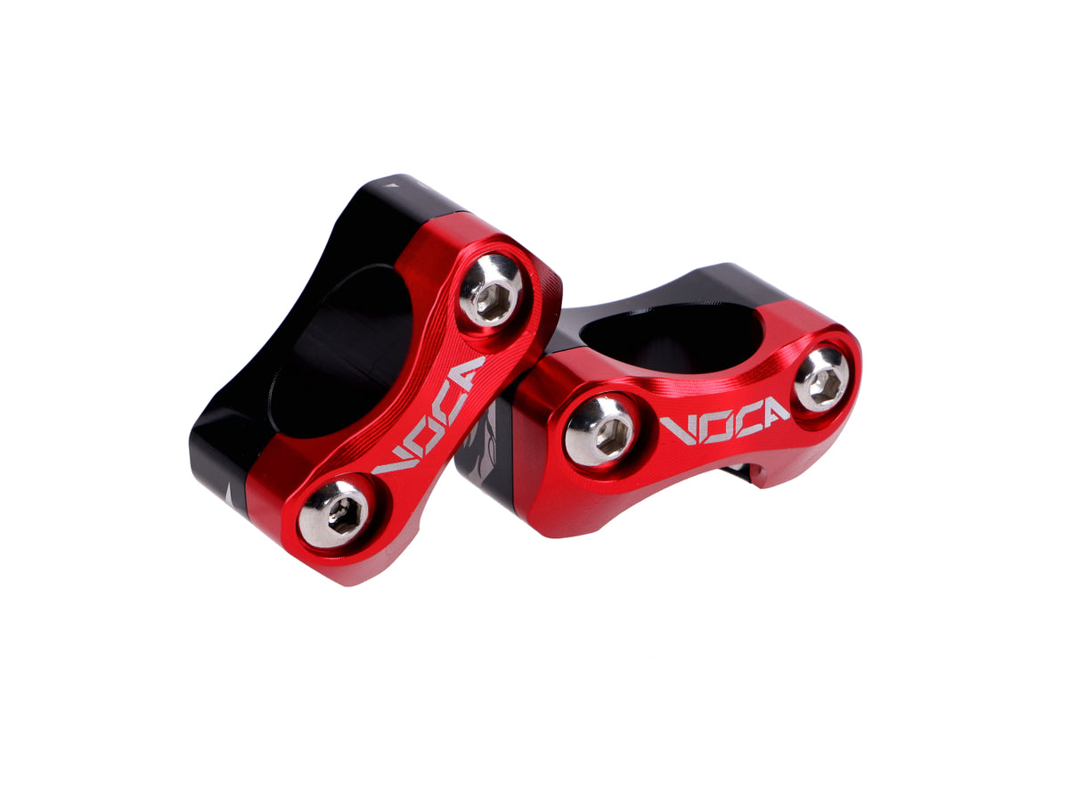 Kit de montage sur guidon VOCA V2 HB28 CNC 22-28 - rouge