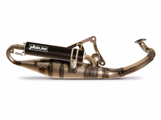 Echappement Yasuni R-PRO noir pour Peugeot couché, Ludix, Vicacity, Derbi Hunter