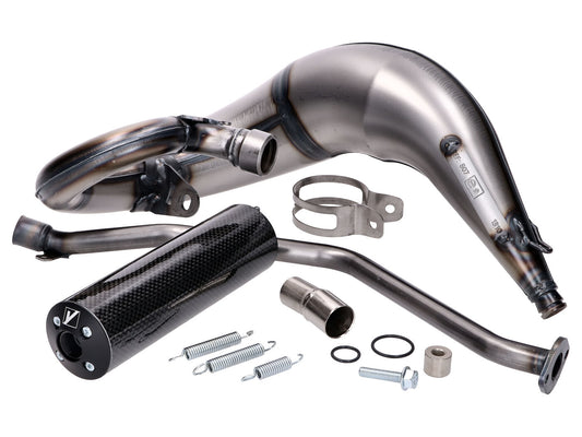 Pot dÂ´échappement Yasuni Cross ML carbone pour Beta RR50 Enduro, HM Moto Baja, Motard, Derapage